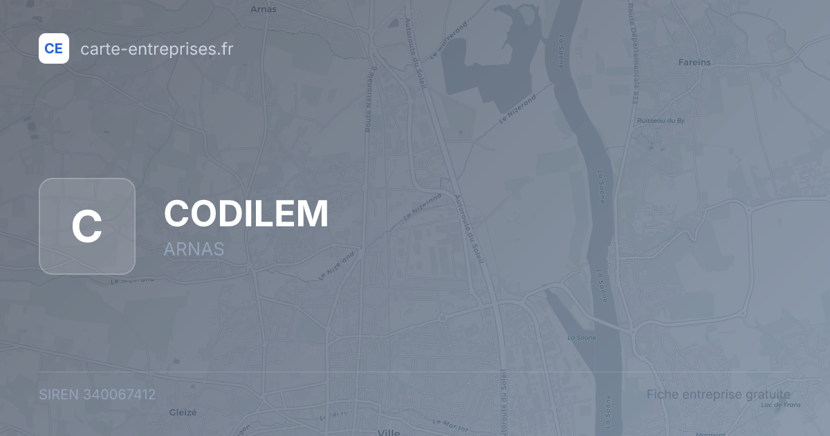 CODILEM — 340067412 — fiche entreprise