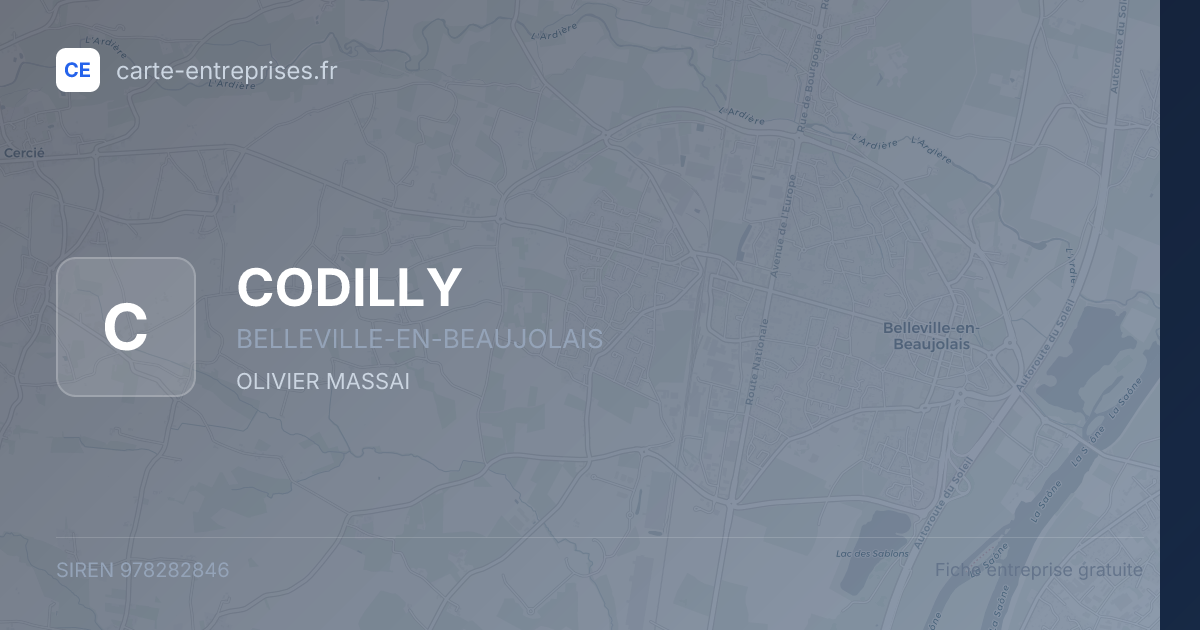 CODILLY — 978282846 — fiche entreprise