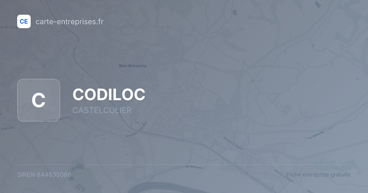 CODILOC — 844835066 — fiche entreprise