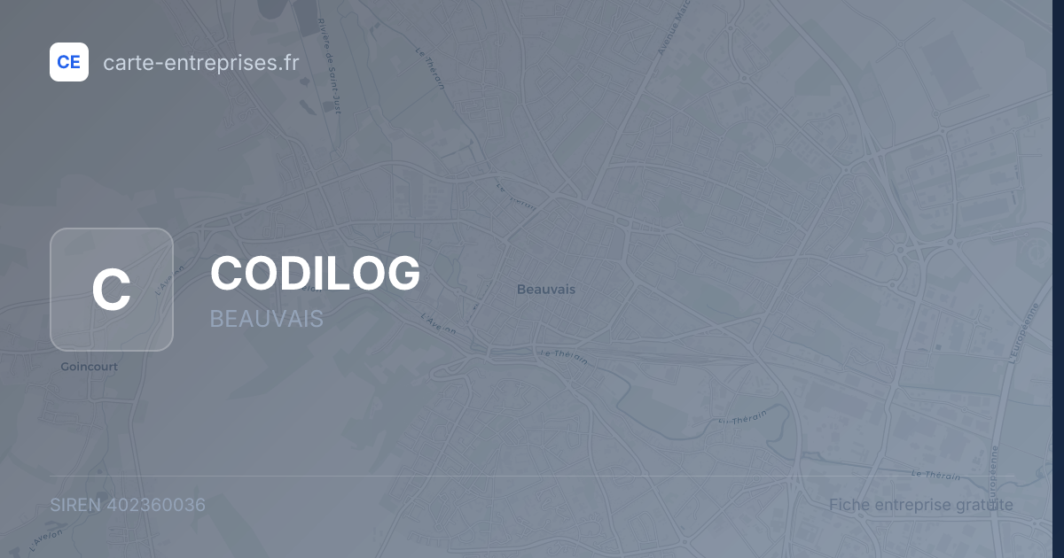 CODILOG — 402360036 — fiche entreprise