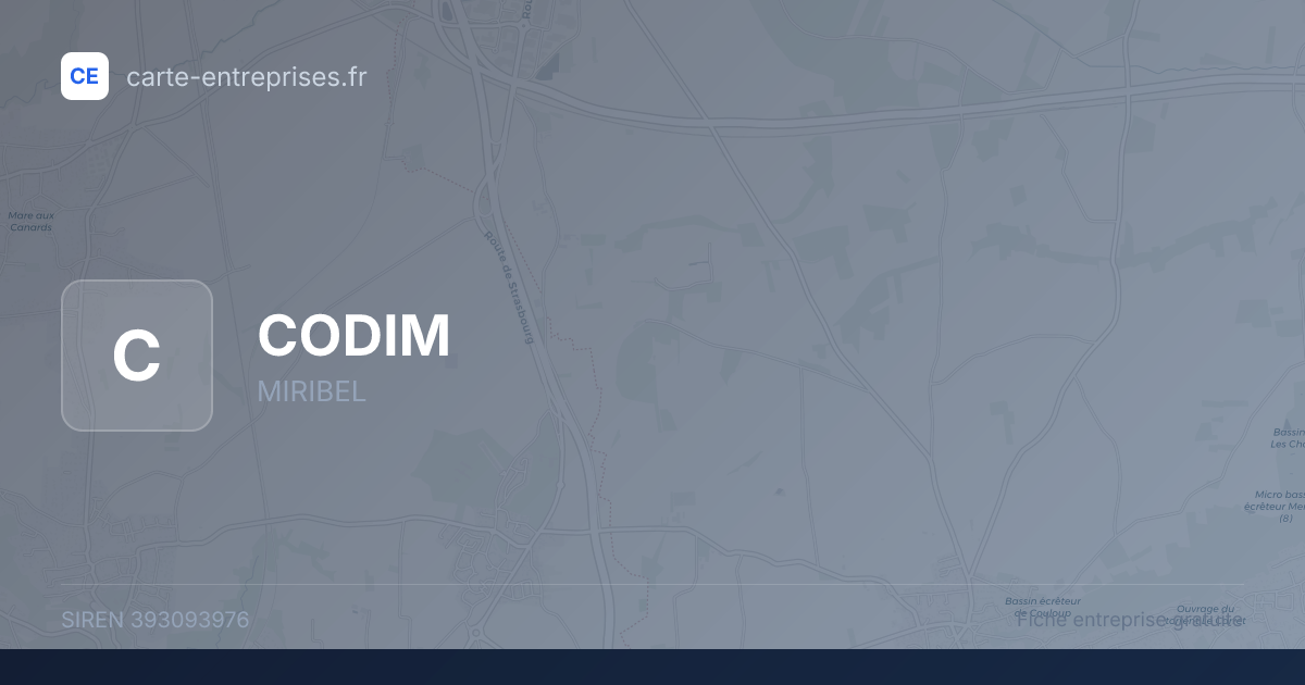 CODIM — 393093976 — fiche entreprise
