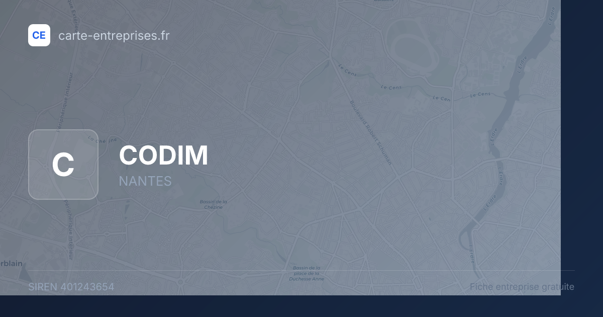 CODIM — 401243654 — fiche entreprise