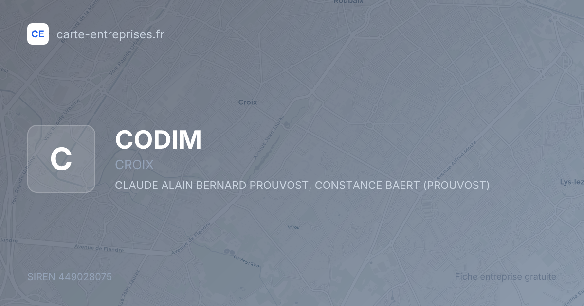 CODIM — 449028075 — fiche entreprise