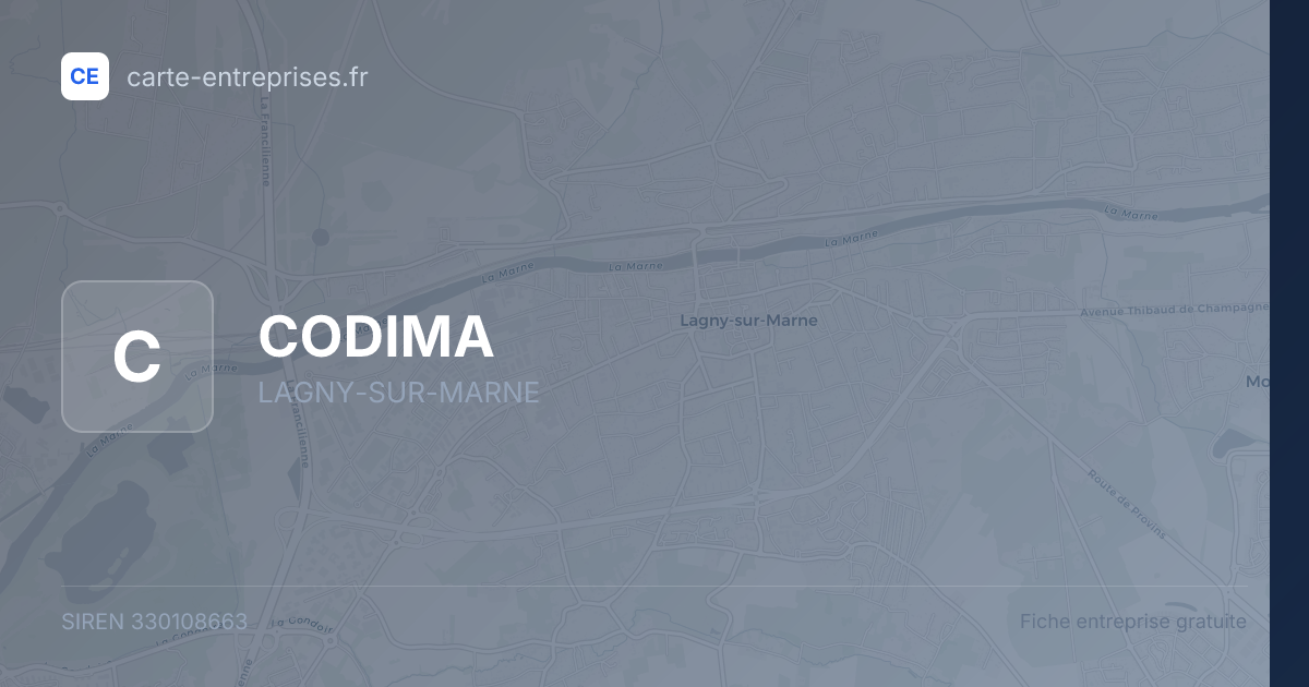 CODIMA — 330108663 — fiche entreprise