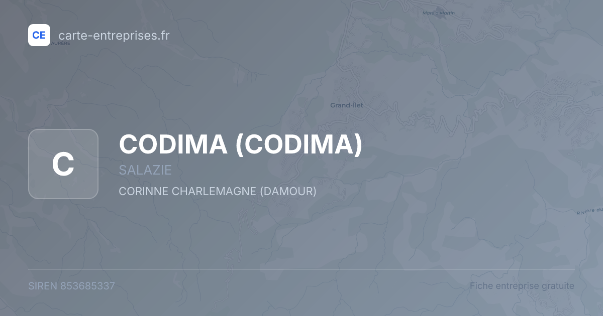 CODIMA — 853685337 — fiche entreprise