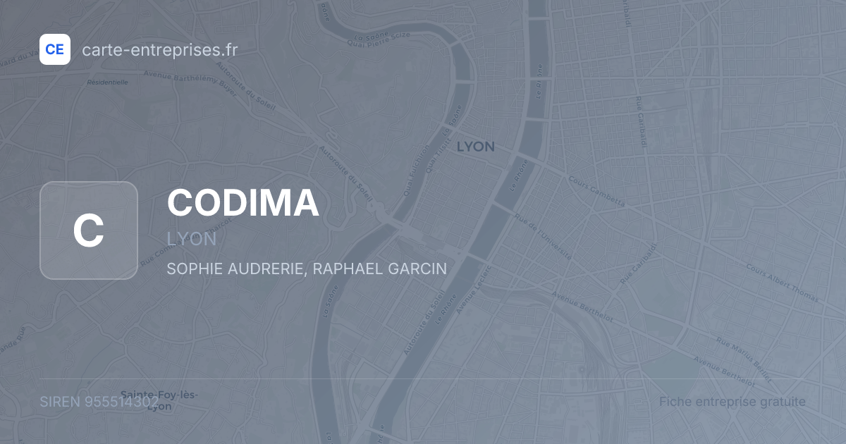 CODIMA — 955514302 — fiche entreprise