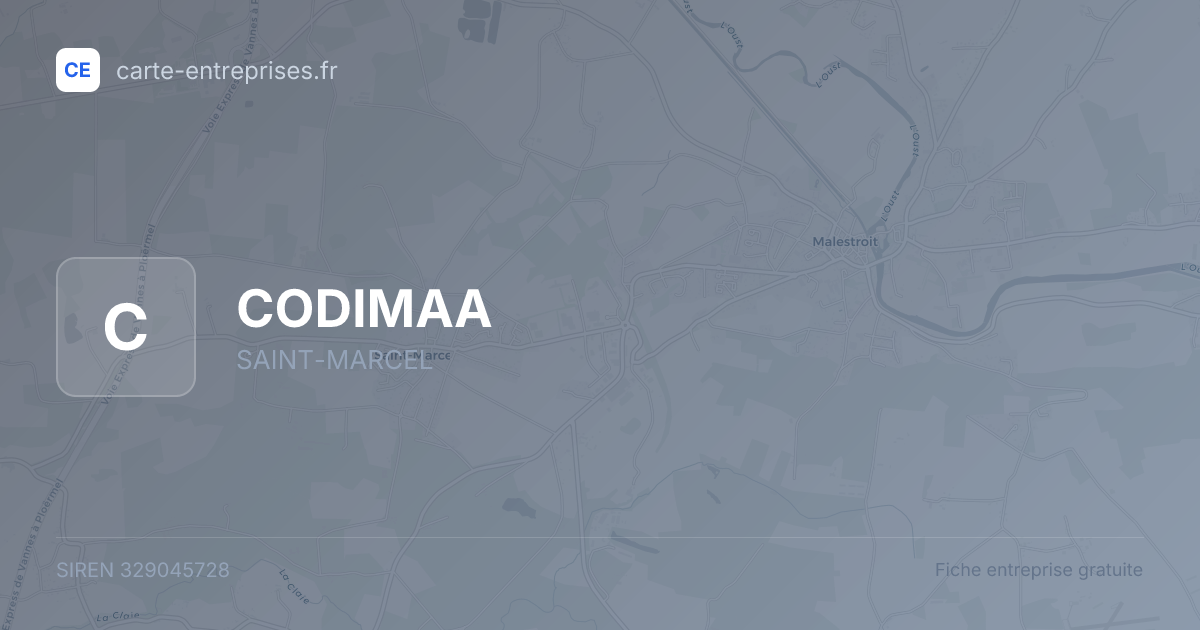 CODIMAA — 329045728 — fiche entreprise