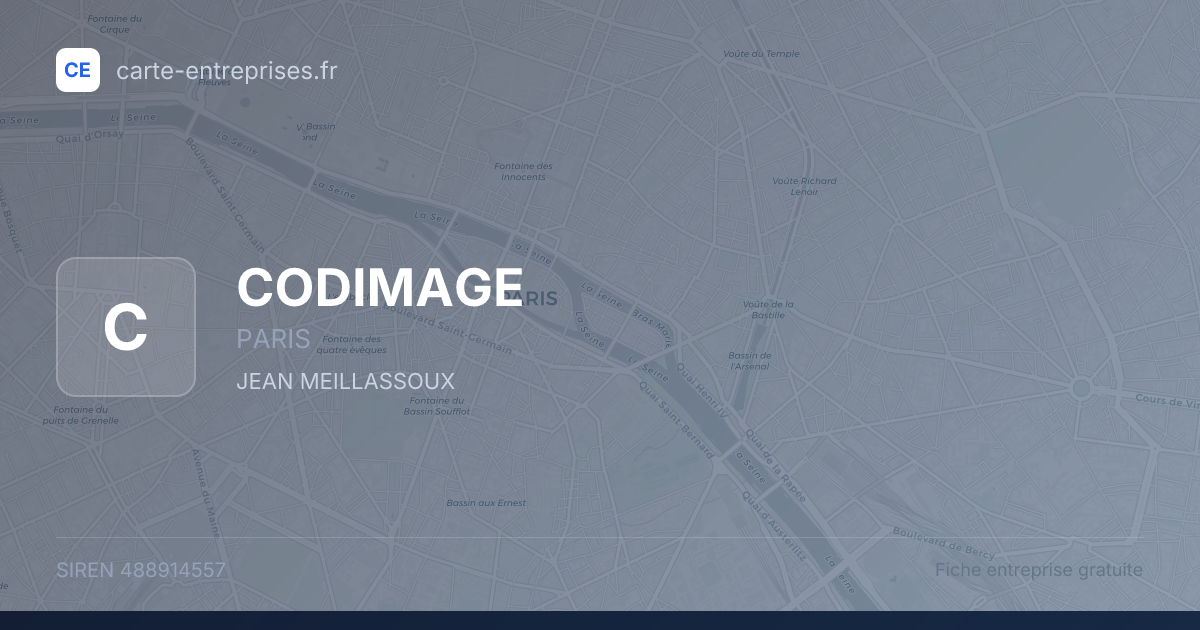 CODIMAGE — 488914557 — fiche entreprise