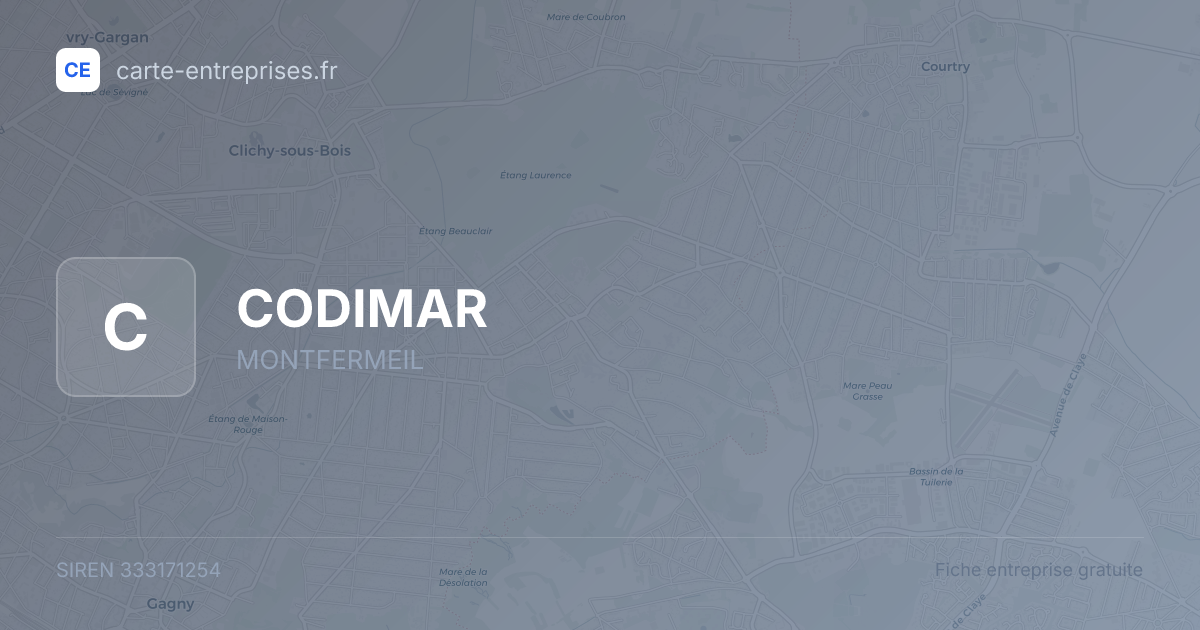 CODIMAR — 333171254 — fiche entreprise