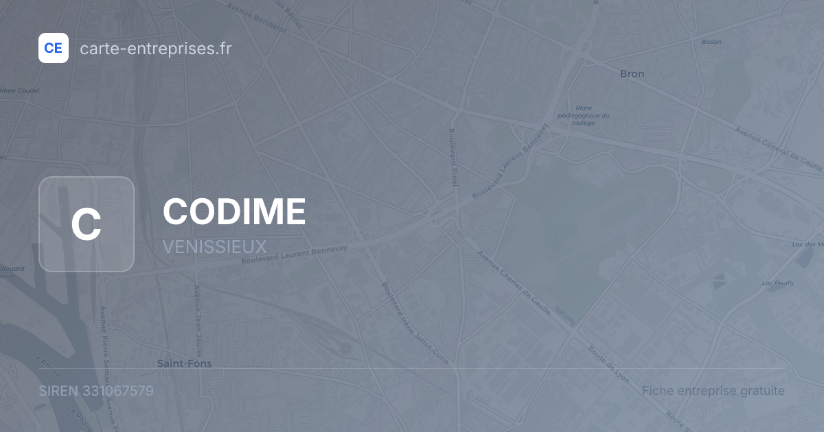 CODIME — 331067579 — fiche entreprise