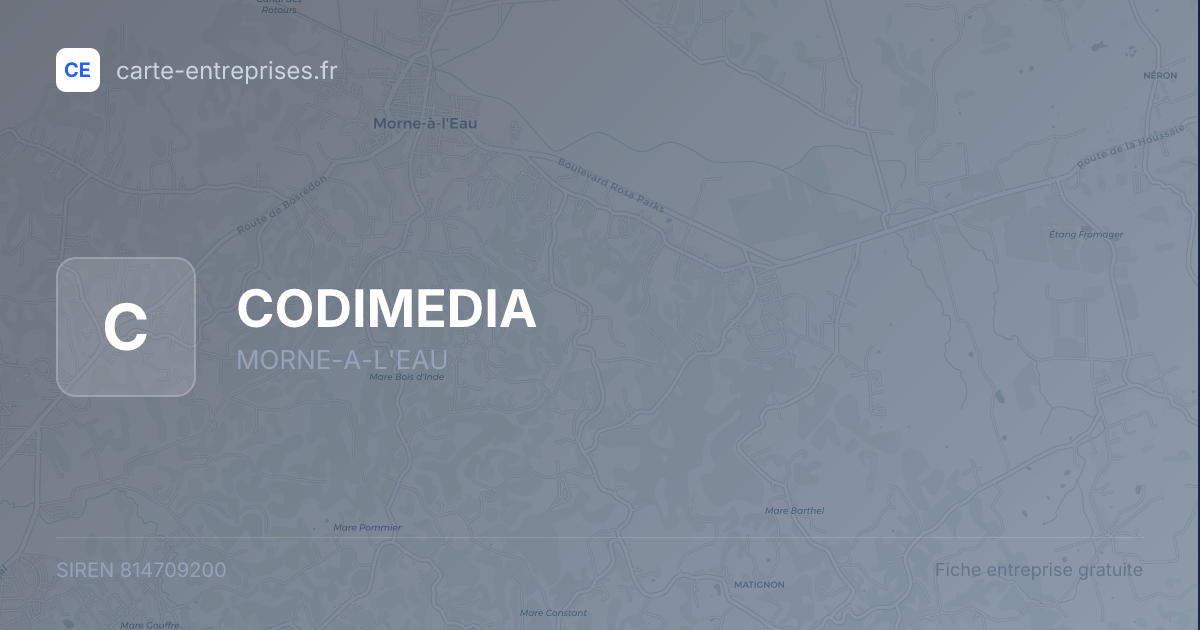 CODIMEDIA — 814709200 — fiche entreprise