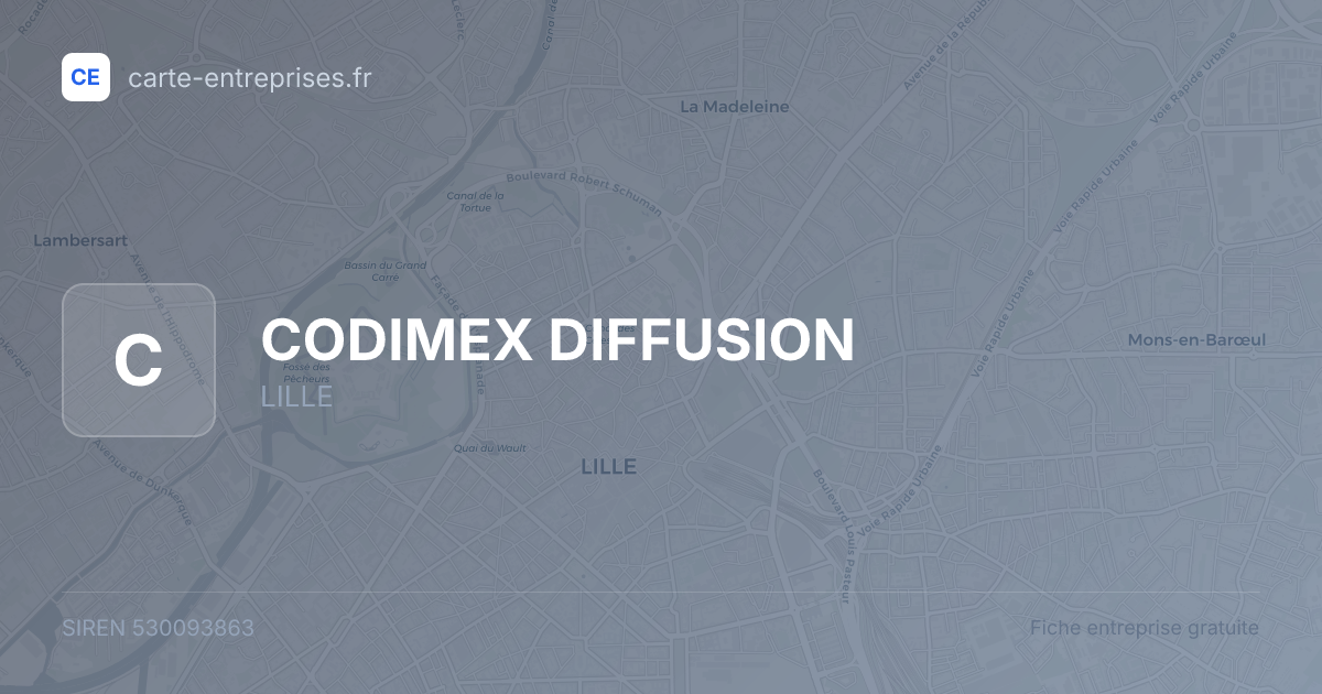 CODIMEX DIFFUSION — 530093863 — fiche entreprise
