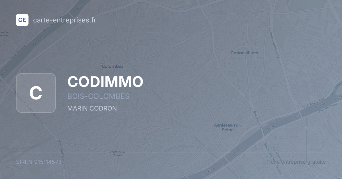 CODIMMO — 915114573 — fiche entreprise