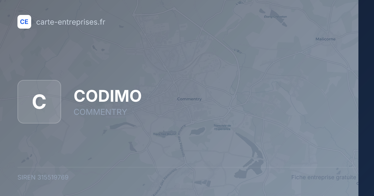 CODIMO — 315519769 — fiche entreprise
