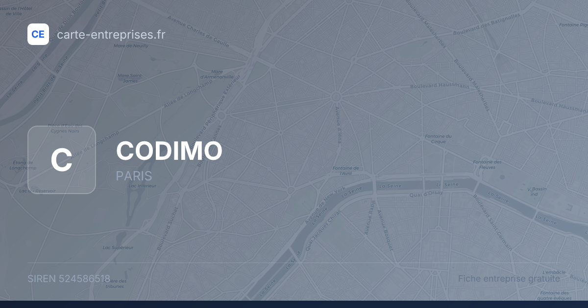 CODIMO — 524586518 — fiche entreprise