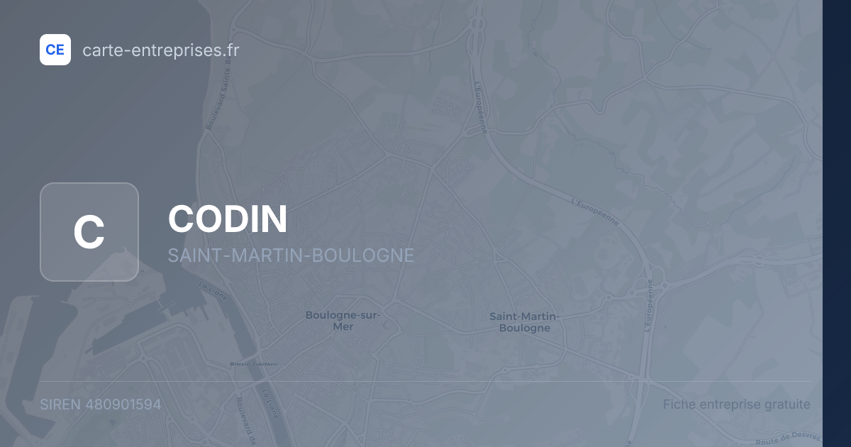 CODIN — 480901594 — fiche entreprise
