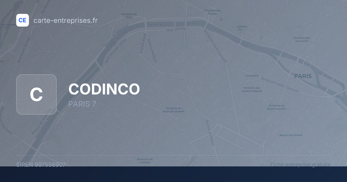 CODINCO — 997556907 — fiche entreprise