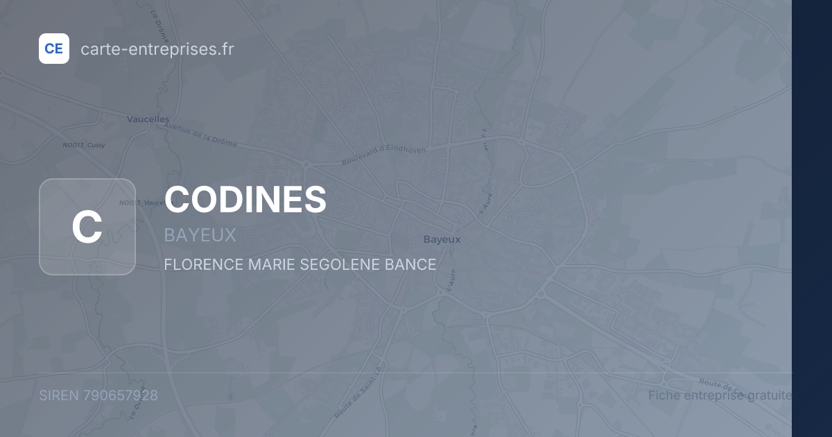 CODINES — 790657928 — fiche entreprise