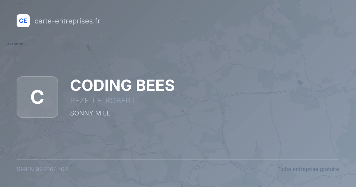 CODING BEES — 927864504 — fiche entreprise