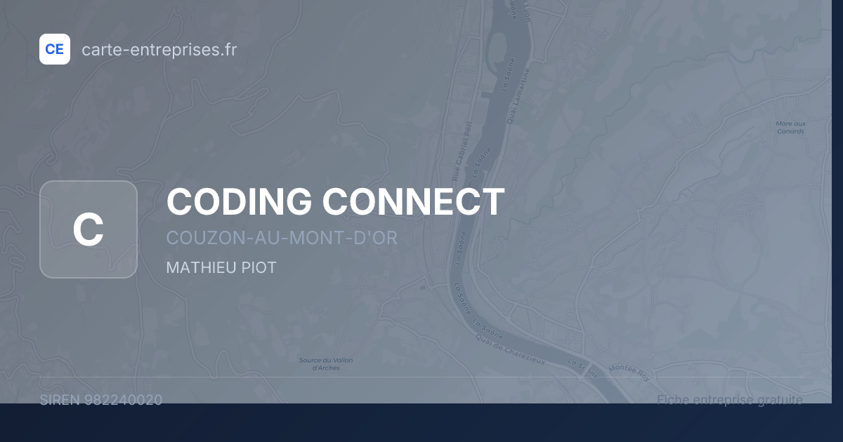 CODING CONNECT — 982240020 — fiche entreprise
