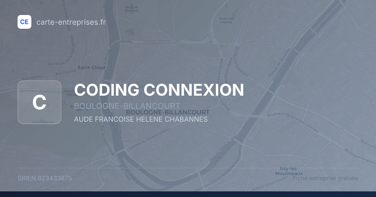 CODING CONNEXION — 823433875 — fiche entreprise
