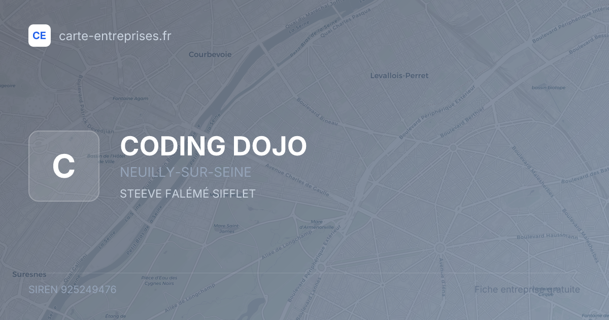 CODING DOJO — 925249476 — fiche entreprise