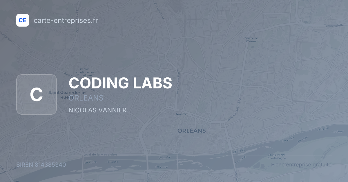 CODING LABS — 814385340 — fiche entreprise