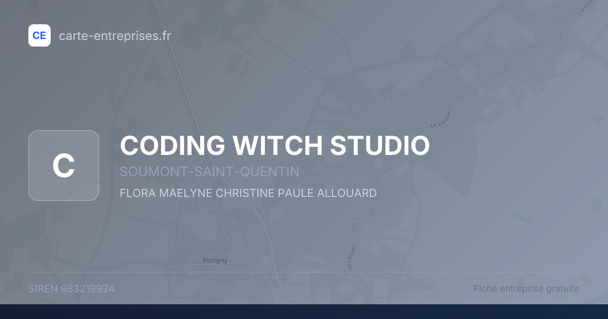 CODING WITCH STUDIO — 983219924 — fiche entreprise