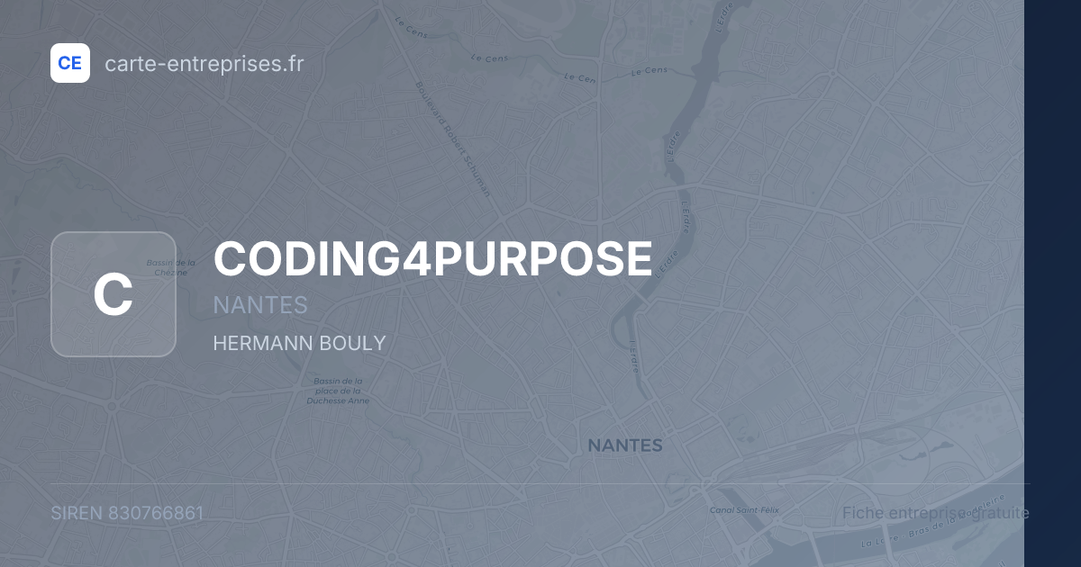 CODING4PURPOSE — 830766861 — fiche entreprise