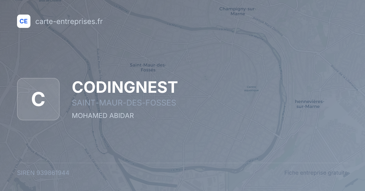 CODINGNEST — 939861944 — fiche entreprise