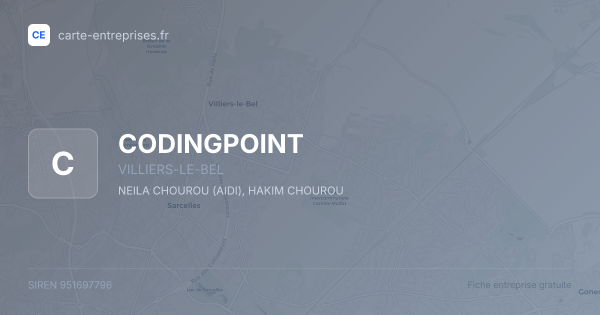 CODINGPOINT — 951697796 — fiche entreprise