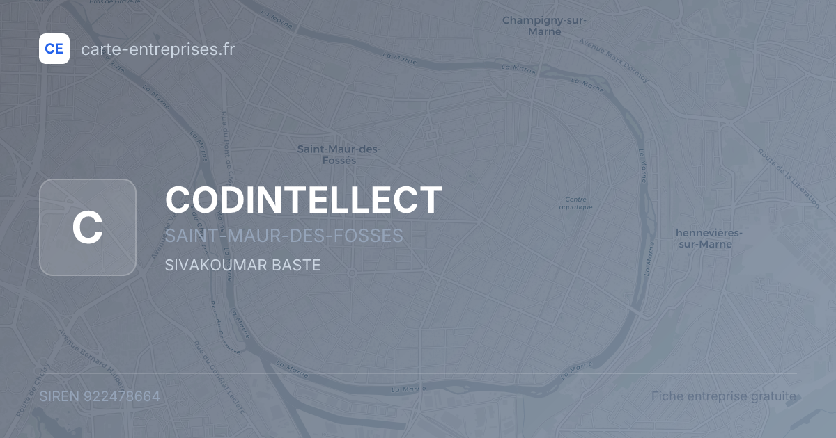 CODINTELLECT — 922478664 — fiche entreprise