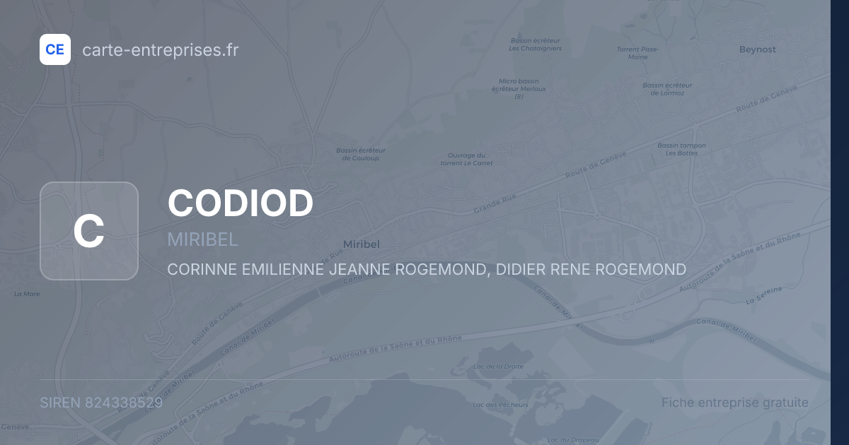 CODIOD — 824338529 — fiche entreprise