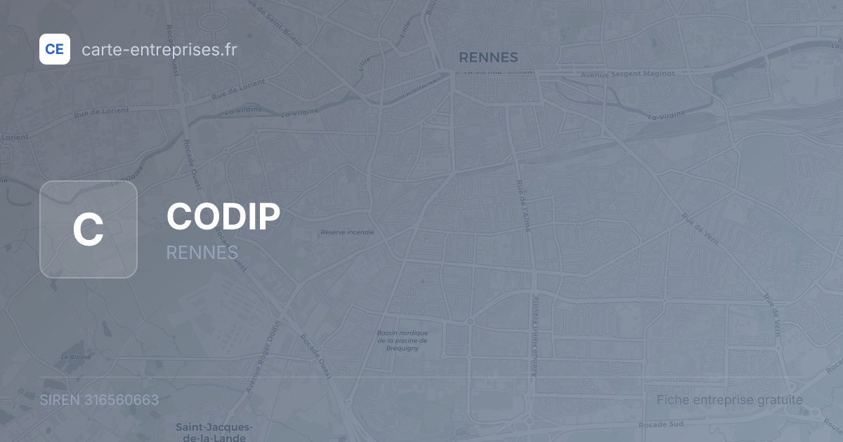 CODIP — 316560663 — fiche entreprise
