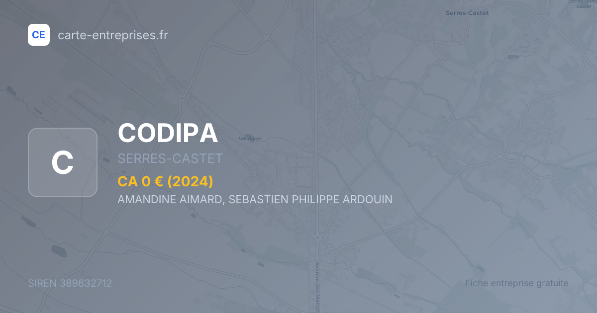 CODIPA — 389632712 — fiche entreprise
