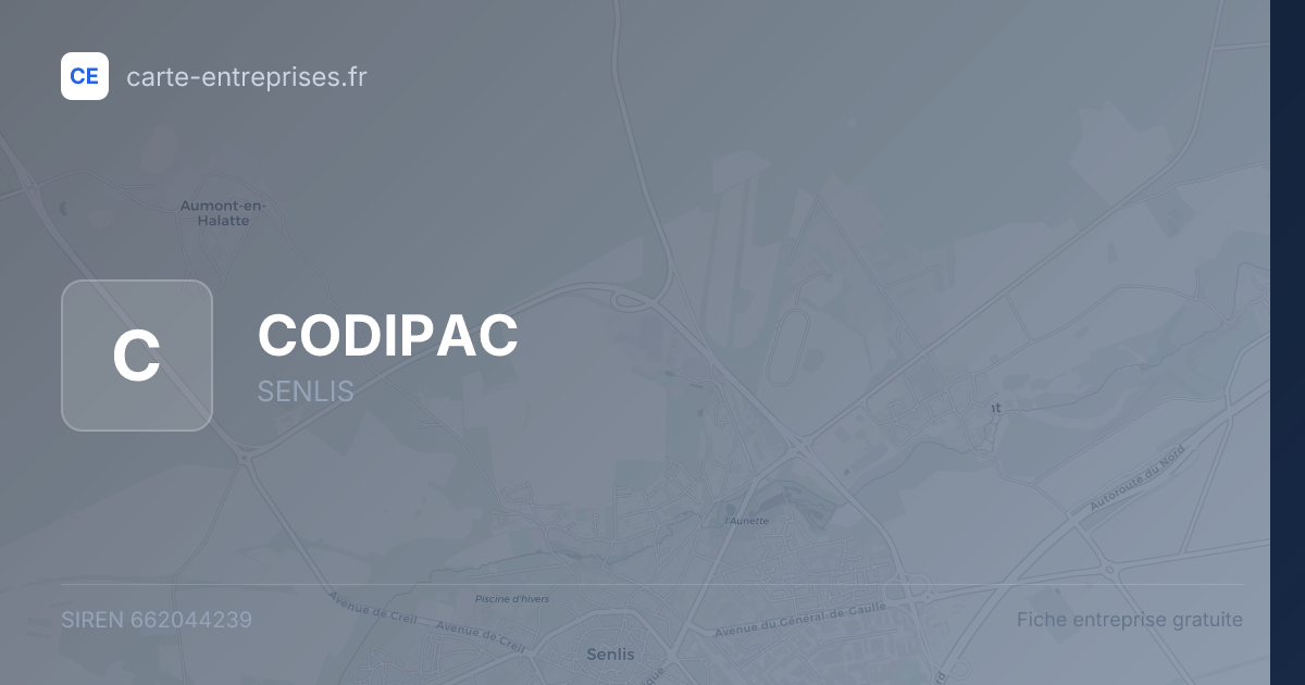 CODIPAC — 662044239 — fiche entreprise