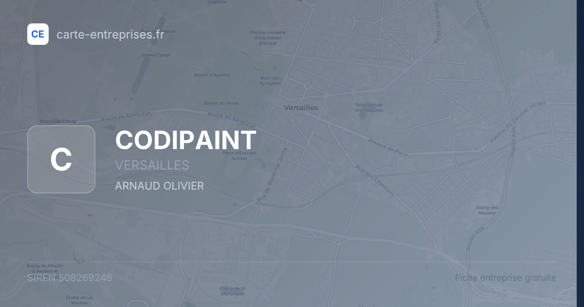 CODIPAINT — 508269248 — fiche entreprise