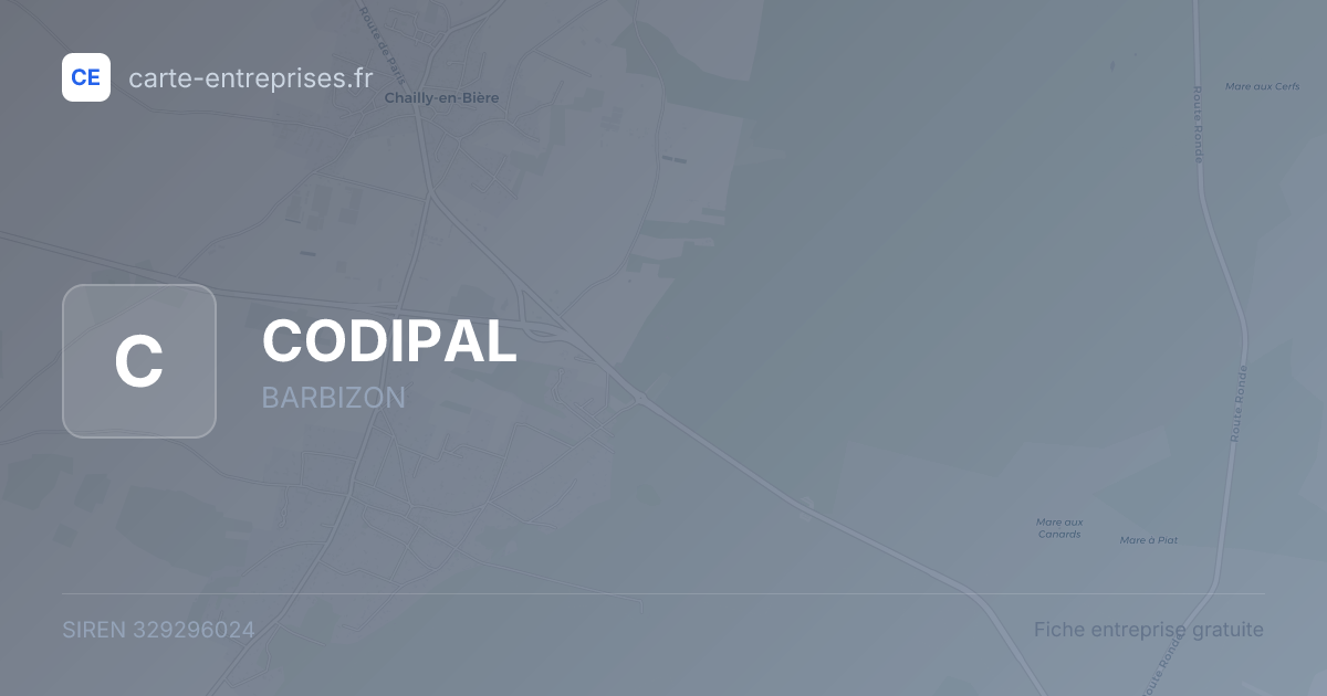 CODIPAL — 329296024 — fiche entreprise