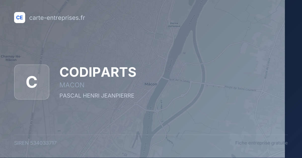 CODIPARTS — 534033717 — fiche entreprise