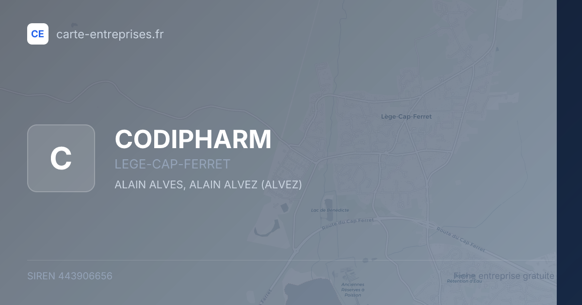 CODIPHARM — 443906656 — fiche entreprise