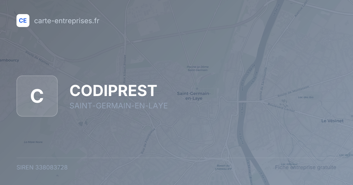 CODIPREST — 338083728 — fiche entreprise