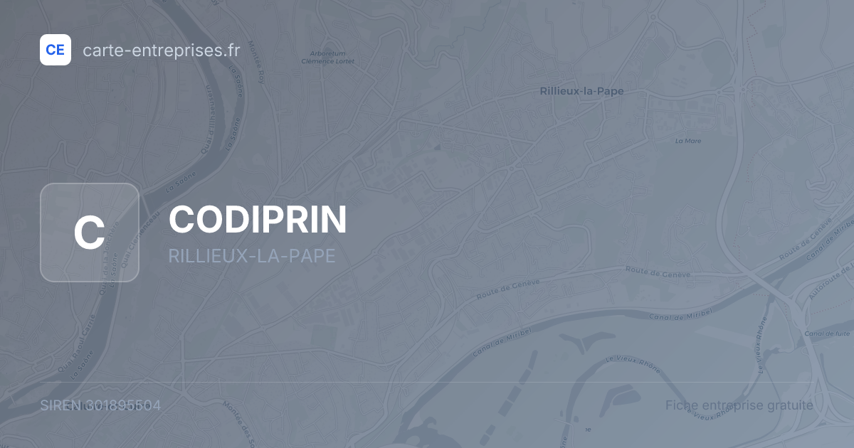 CODIPRIN — 301895504 — fiche entreprise
