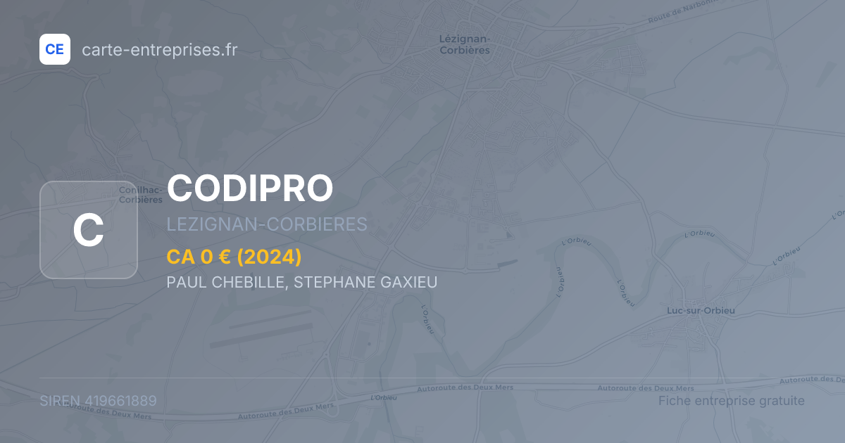 CODIPRO — 419661889 — fiche entreprise