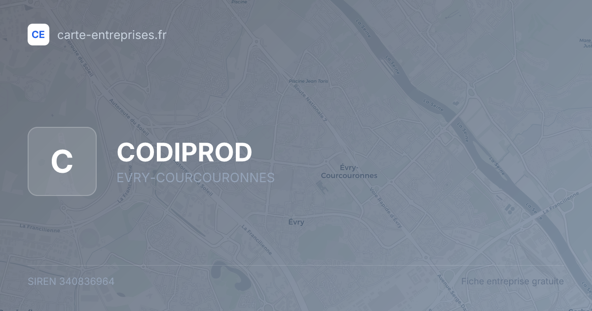 CODIPROD — 340836964 — fiche entreprise