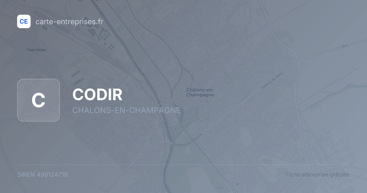 CODIR — 498124718 — fiche entreprise