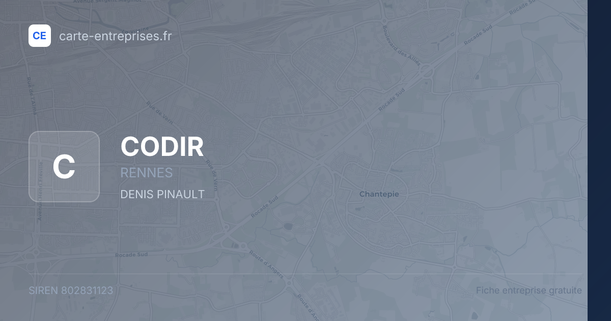 CODIR — 802831123 — fiche entreprise
