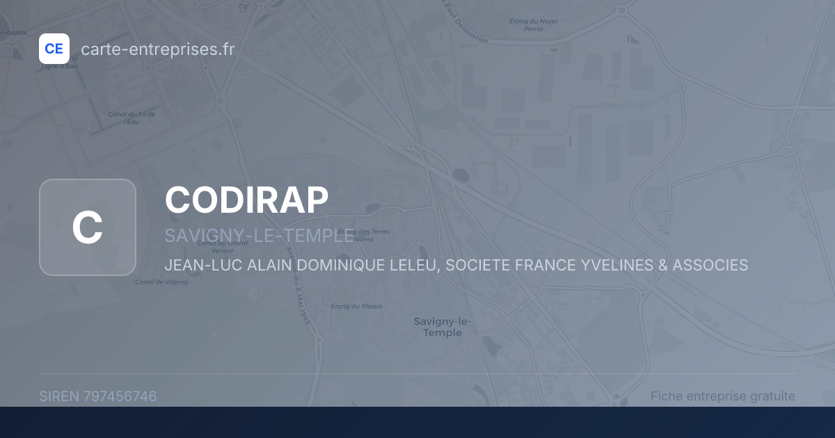 CODIRAP — 797456746 — fiche entreprise
