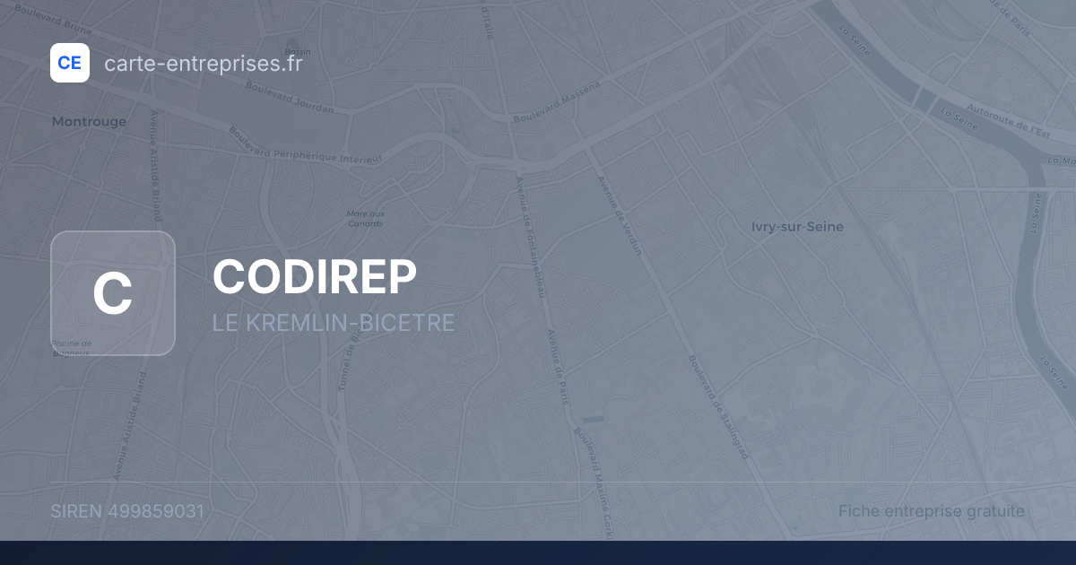 CODIREP — 499859031 — fiche entreprise
