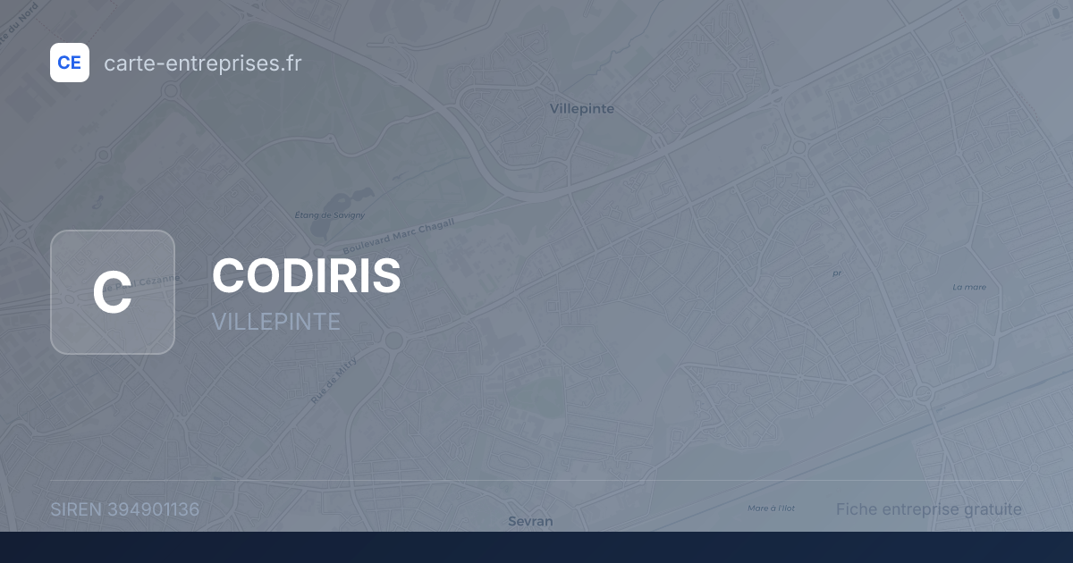 CODIRIS — 394901136 — fiche entreprise