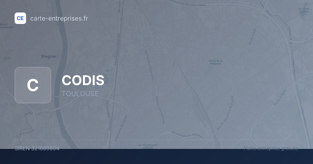 CODIS — 321689804 — fiche entreprise